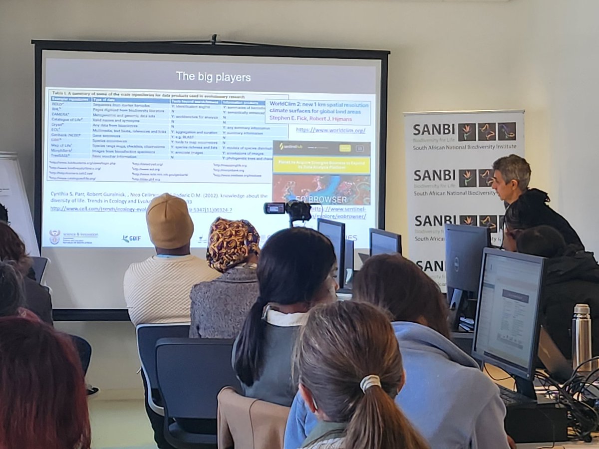 Fatima Parker-allie (@fatimakirs) on Twitter photo Day one of our much anticipated Training course in collaboration with <a href="/GbifEs/">GBIF España/Spain</a> hosted at Iziko "Analytical techniques in Biodiversity Big data using <a href="/gbif/">GBIF @biodiversity.social/@gbif</a>: making an impact"
<a href="/SANBI_ZA/">SA Biodiversity</a> <a href="/Iziko_Museums/">Iziko_Museums</a> Day one of our much anticipated Training course in collaboration with <a href="/GbifEs/">GBIF España/Spain</a> hosted at Iziko "Analytical techniques in Biodiversity Big data using <a href="/gbif/">GBIF @biodiversity.social/@gbif</a>: making an impact"
<a href="/SANBI_ZA/">SA Biodiversity</a> <a href="/Iziko_Museums/">Iziko_Museums</a>
