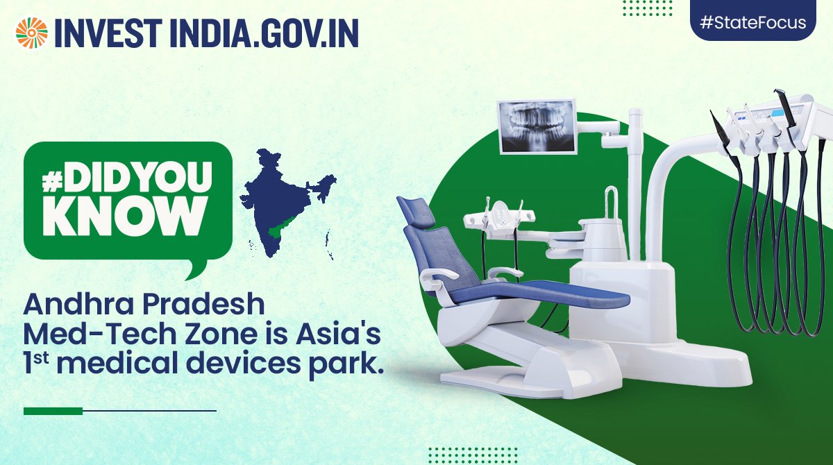 #StateFocus

Home to 250+ APIs and bulk drug units, the pharmaceuticals sector in Andhra Pradesh contributes to 16% of #NewIndia’s production value.

Learn more: bit.ly/II-AndhraPrade…

#InvestInAndhraPradesh #InvestIndia @francediplo @EU_in_India @BangaloreFrance @JY_LeDrian