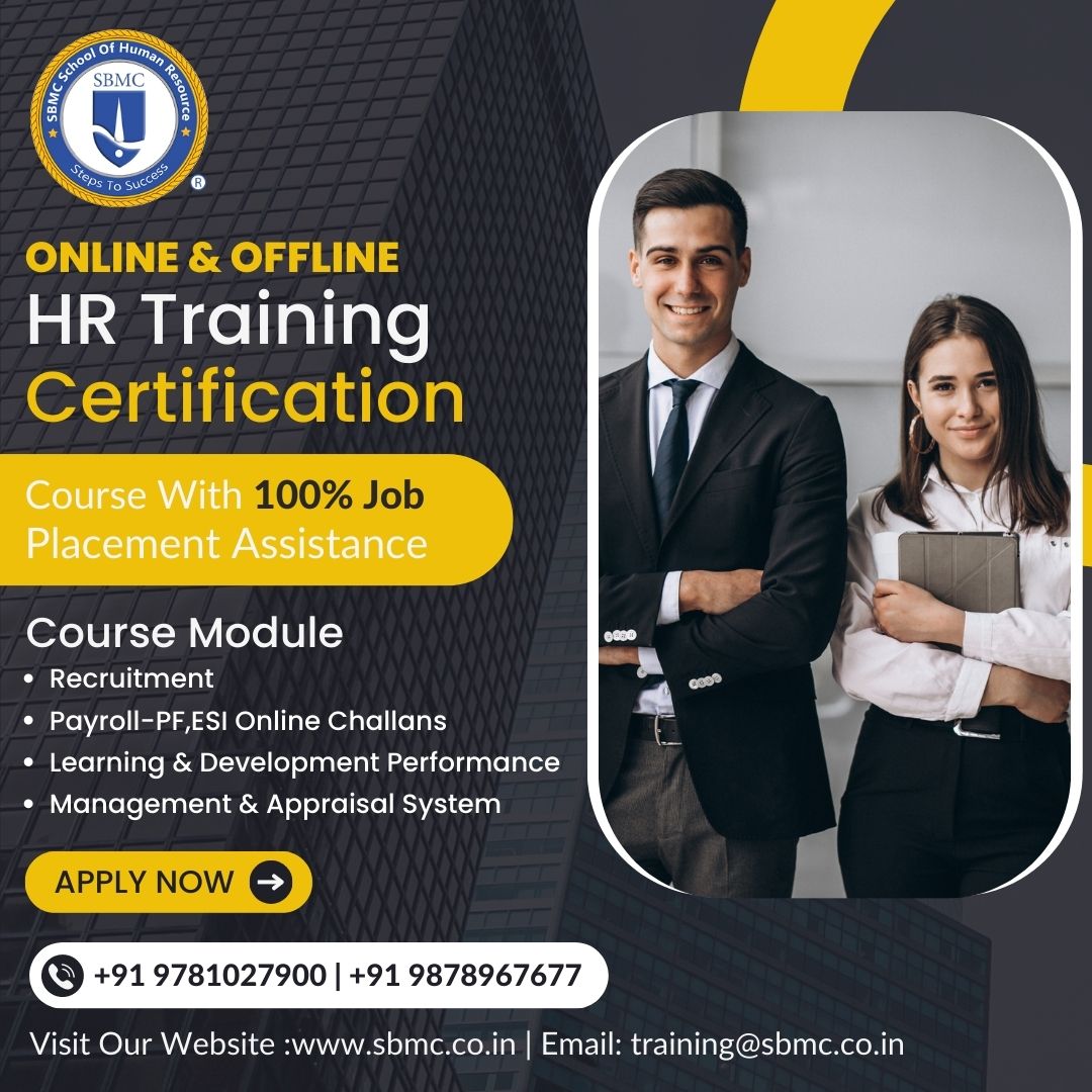 HR Generalist Training Program
MODULE INCLUDES
Recruitment
Payroll
Learning and Development
Performance Management and Appraisal
9781027900, 9878967677
sbmc.co.in
training@sbmc.co.in
#sbmc #corporatetraining #recruitment #hrgeneralist #management #payrollservices