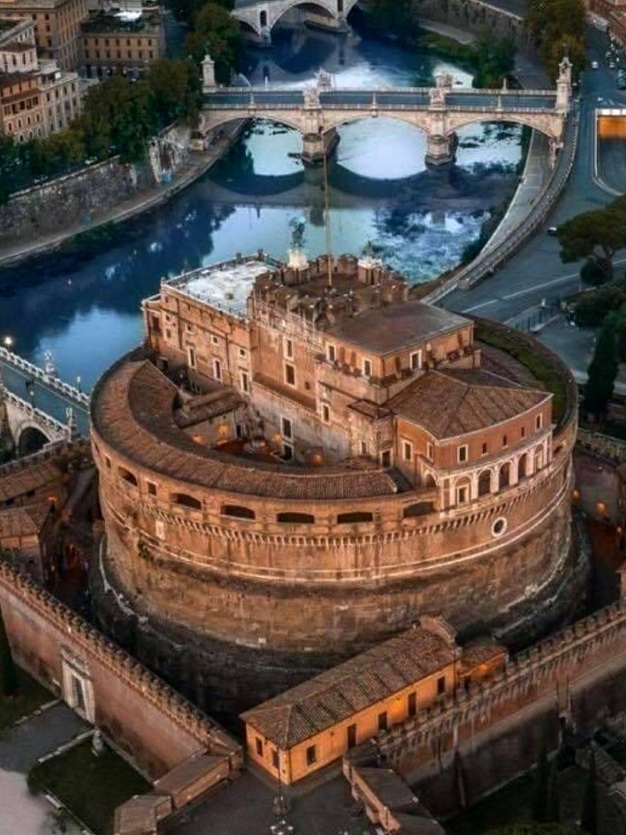 Castel Sant'Angelo from above. Rome the Eternal City.