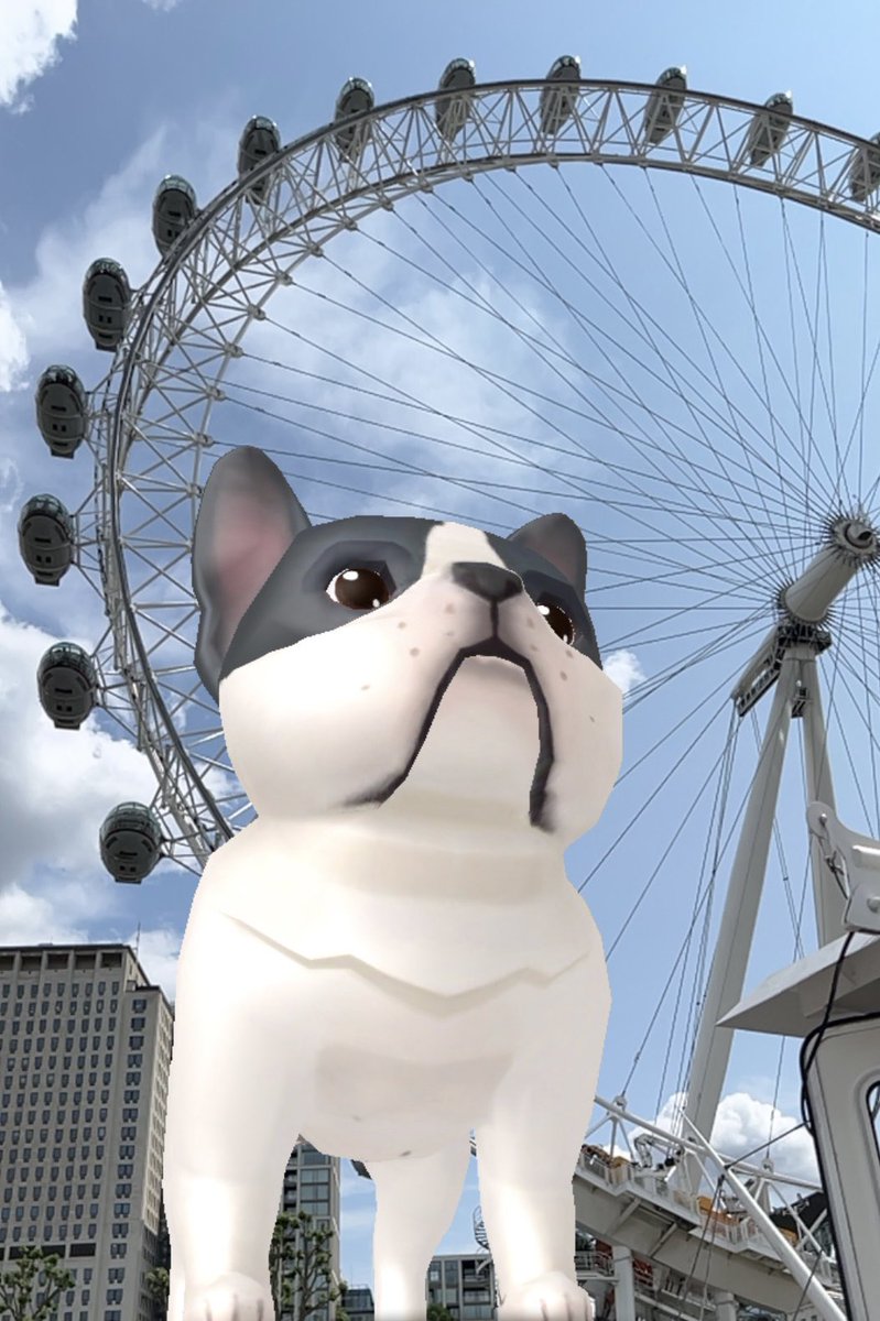 Sightseeing at the London Eye with my @Dogami NFT 💜 #nftcommunity #petaverse #travel