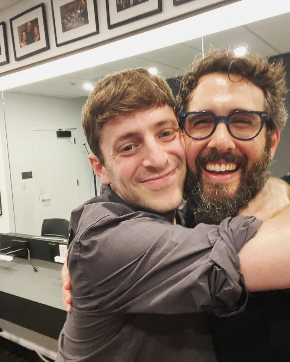 joshgroban's tweet image. A hilarious and brilliant friend. It was a joy to converse with @AlexEdelman. Congrats on making your Broadway debut (!!!) in Just For Us opening tonight. Go see it everyone it’s incredible. Lots of professional photos were taken last night but this one is my favorite. -JG