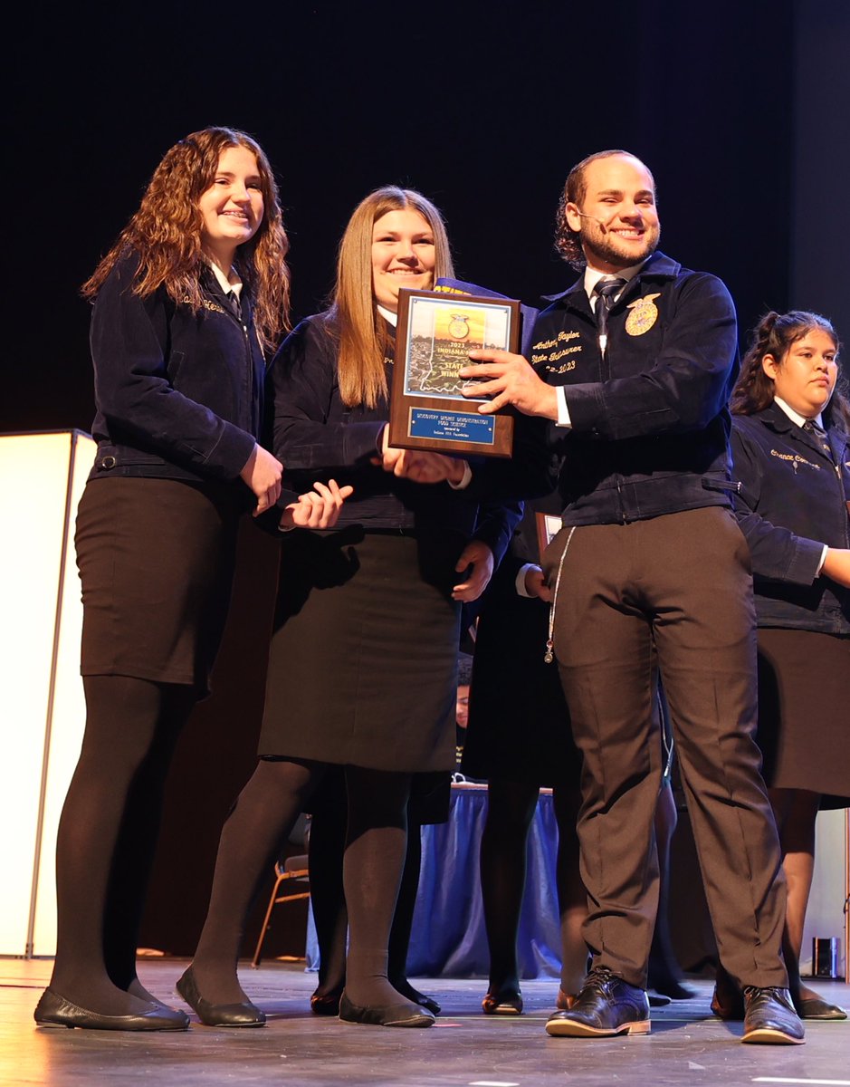 rushvilleffa1's tweet photo. Congratulations to Lily Miller and Marley Clark for being the State Champions in the Discovery Food Science Demonstration!  They presented a dynamic demo about the science of popcorn! https://t.co/auJXnjj2f7
