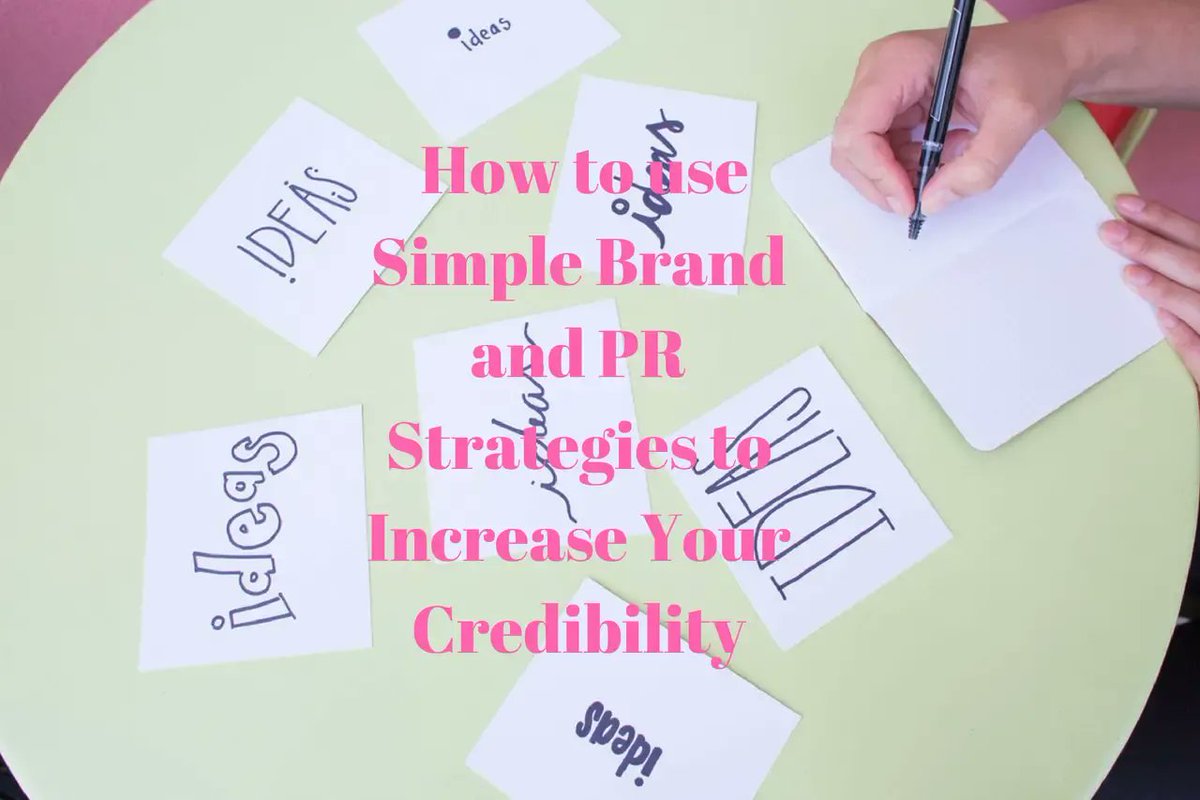 How to use Simple Brand and PR Strategies to Increase Your Credibility 

#Eleftheriabusinesspr #Digitalmarketing #onlinebusiness #writingcommunity #Pinteresttips #onlineshop #Pinterestads #marketingtips #contentstrategist #contentmarketing  #SEOtips 

buff.ly/3Cz7FOv