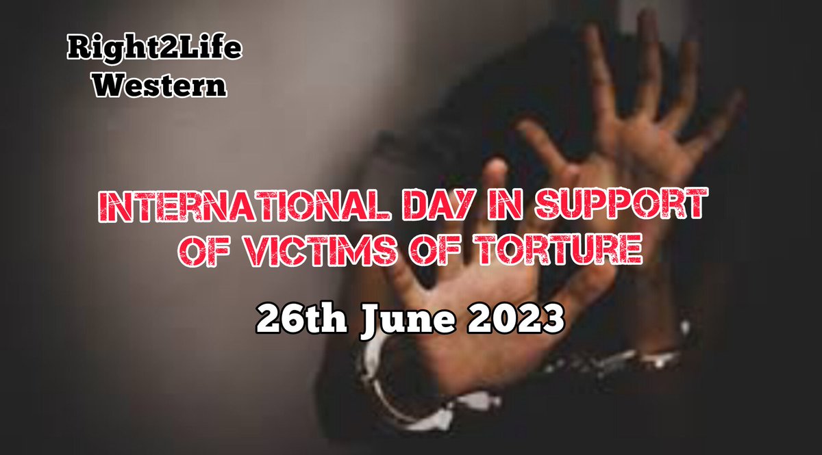 Torture should be broken down to a simple slap, psychologically and emotionally. @UhaiWetu
#InternationalDayAgainstTorture