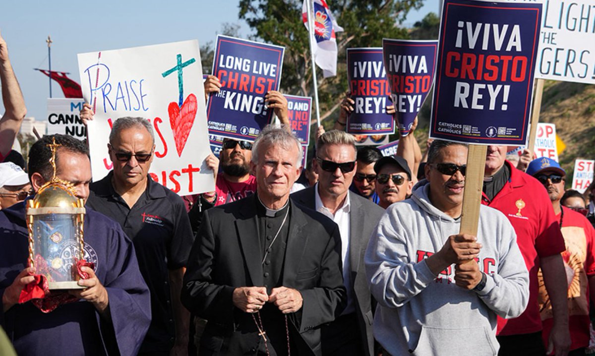 Texas Bishop Joseph Strickland placed under investigation by THE VATICAN after leading the Prayer March against the LA Dodgers last week.