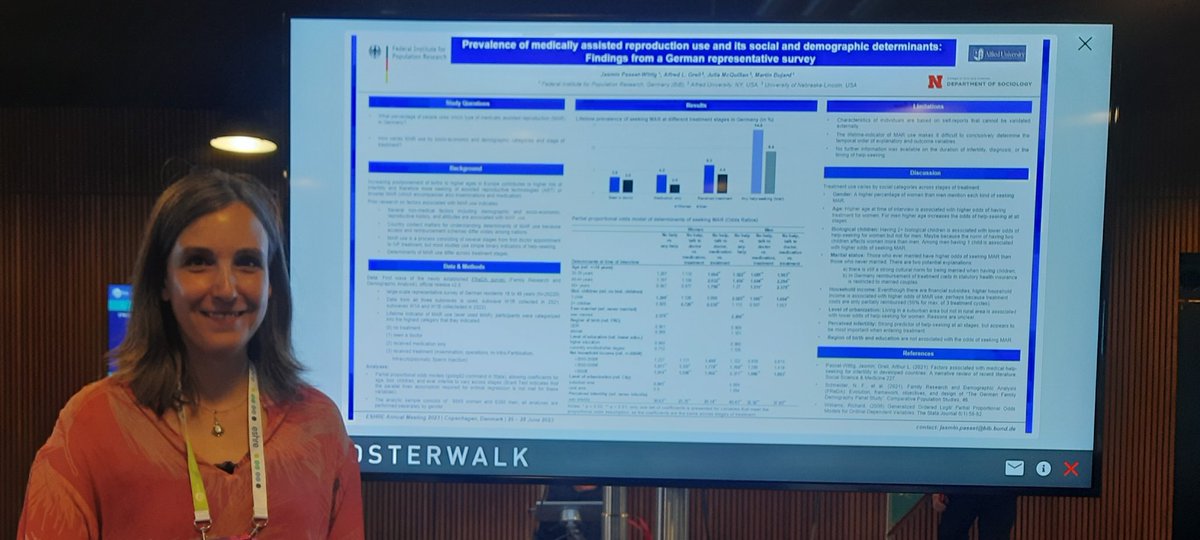 I proudly present my first digital poster at #ESHRE2023. It's about social inequalities at different stages of MAR use. @bib_bund