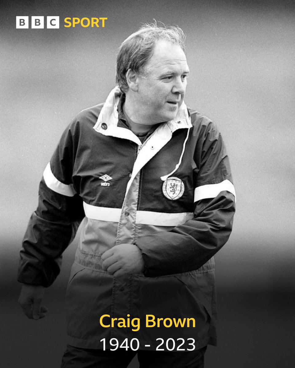 The last man to take Scotland to a World Cup finals. Craig Brown, the national team's longest-serving manager, has died aged 82.