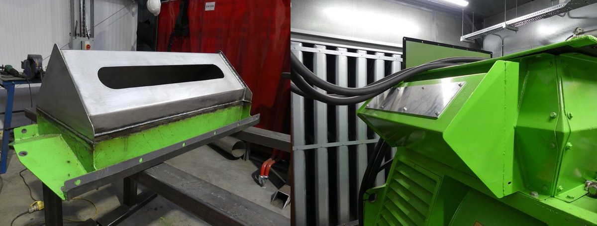 🔧Modification🔧

Our customer was finding access to the electrical cables too tight on their alternator. We were able to rectify that by removing and modifying the cover. Here it is during and after modifying.

#fabrication #redesign #problemsolving