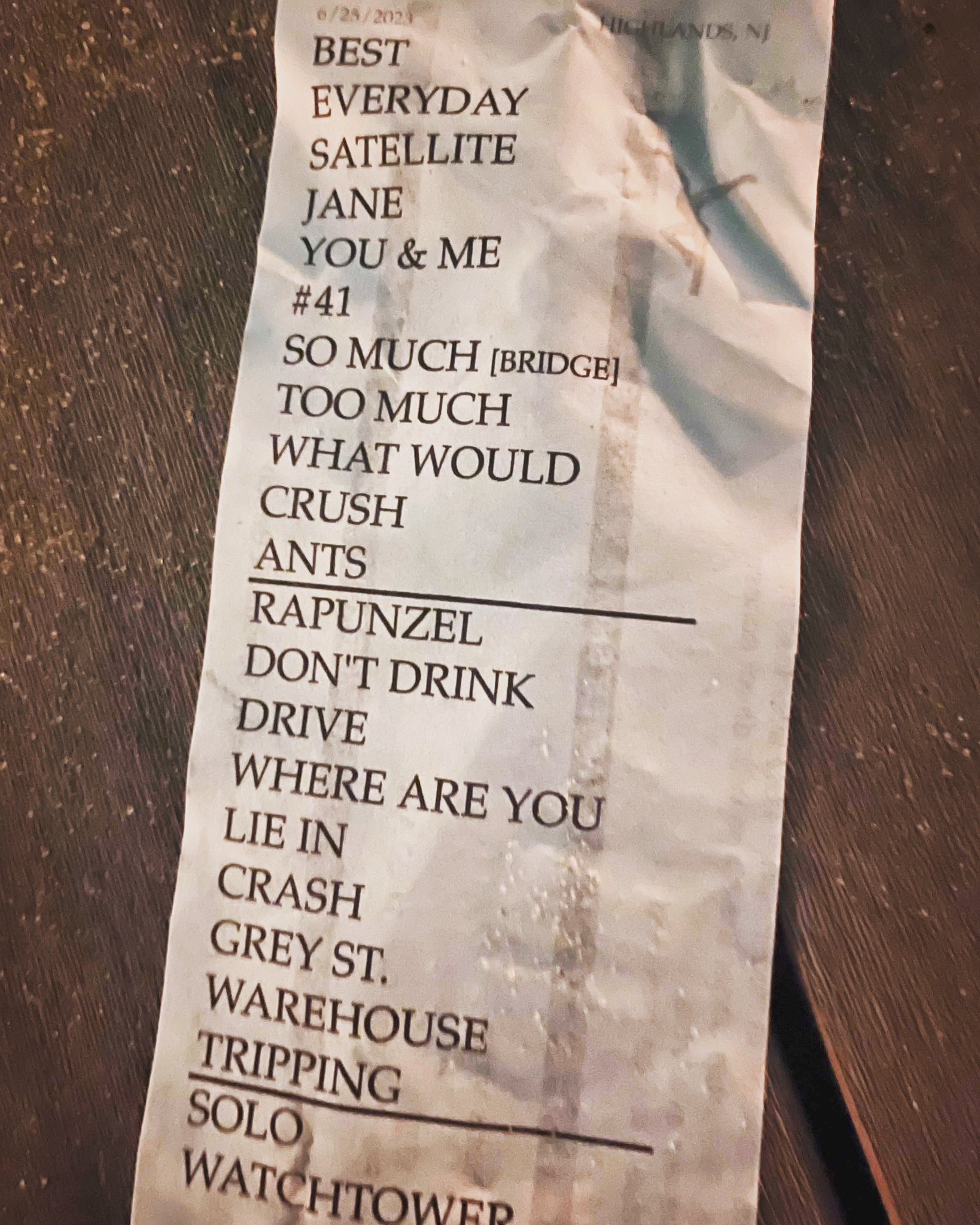 Dave Setlist - a4m1iwl