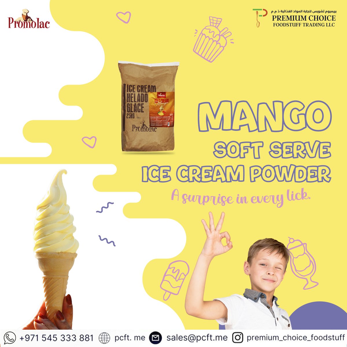 Promolac-Soft ice cream powder
.
.
.
For more details
.
DM us @premium_choice_foodstuff
Contact: 0545333881
Email: sales@pcft.me
Website: pcft.me
.
.
.
#promolac #premiumchoicefoodstuff #icecream #food #icecreamlover #icecreamtime #softserve #softserveicecream