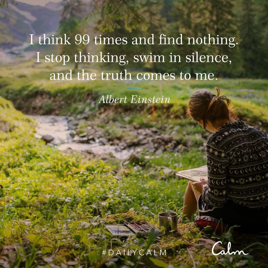 Everybody finds silence in a different way. #meditation #mindfulness #dailycalm @calm