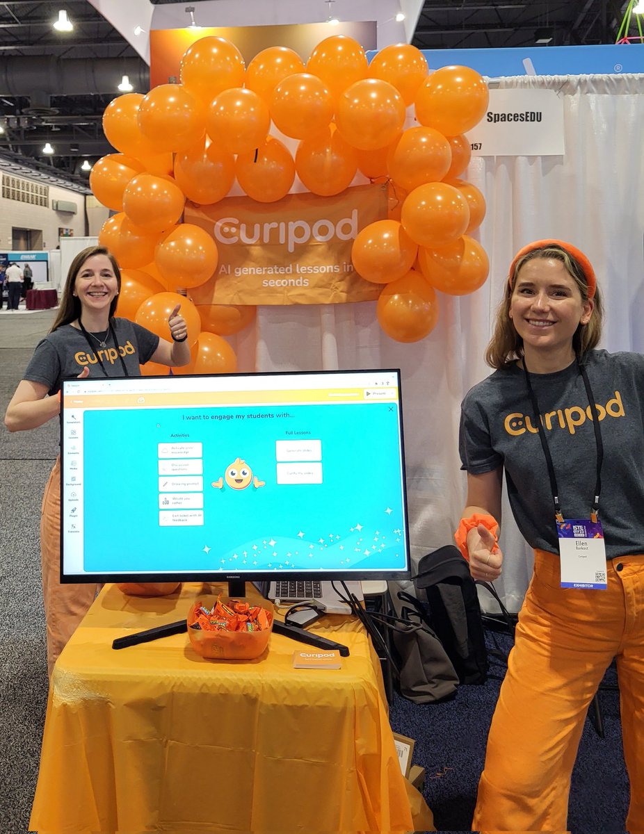 All set for #istelive at booth 2157!

Come learn how you can make lessons in seconds with AI!

@ellenbarkost @BerreEirik @soph_hp @JensSeip