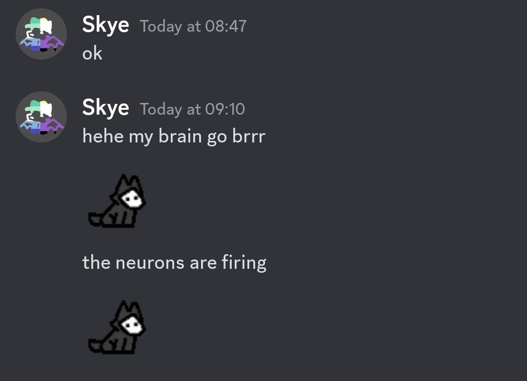 the neurons are firing rn