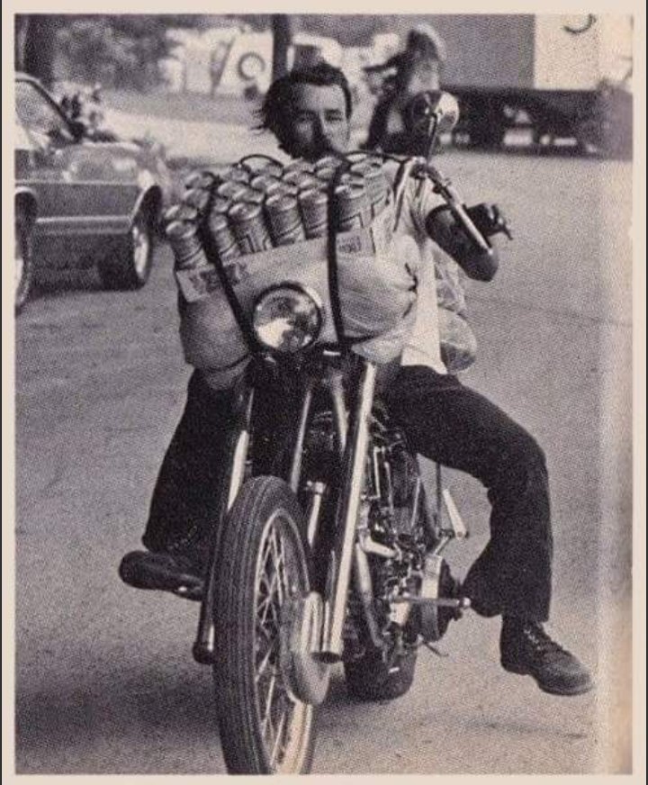 BigchrisCooks's tweet photo. This is my Uncle Vic back in the day. He's gone now but I often think of him fondly. #badmutha #HarleyDavidson https://t.co/4dBCOUxV6o