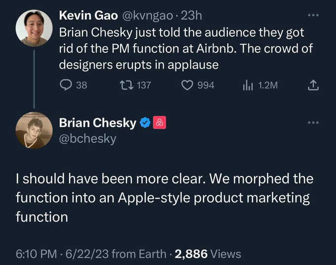 Why did Airbnb combine Product Management with Product Marketing? buff.ly/3CNMdWg