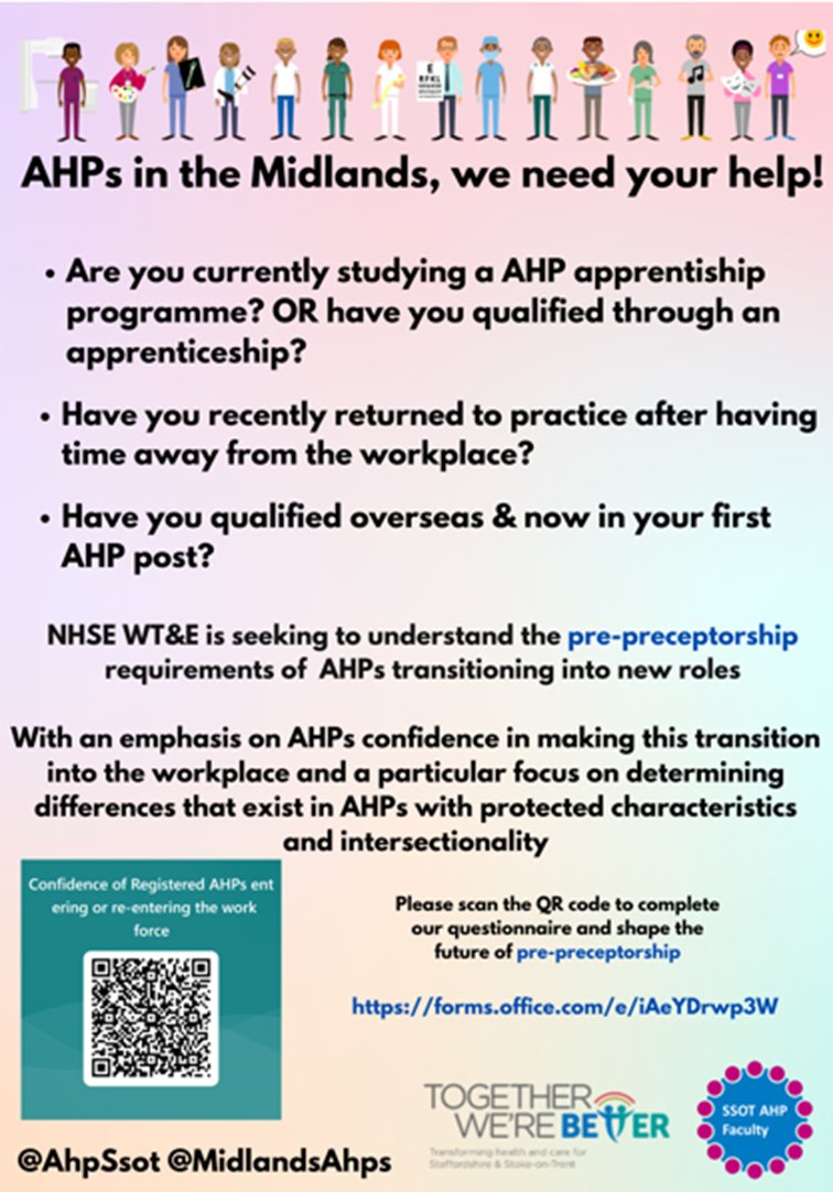 Leanne Horsley (@lhorsley_ahp) on Twitter photo 📢Calling all #AHP apprentices and those who have recently returned to practice in the Midlands! We'd like your opinions please! 🙏
.
<a href="/AhpSsot/">Staffordshire & Stoke-On-Trent (SSOT) AHP Faculty</a>
<a href="/MidlandsAhps/">Midlands AHPs</a>
<a href="/SHU_AHP_DA/">SHU AHP DA</a>
<a href="/AHPs4Notts/">AHPs4Notts</a> 📢Calling all #AHP apprentices and those who have recently returned to practice in the Midlands! We'd like your opinions please! 🙏
.
<a href="/AhpSsot/">Staffordshire & Stoke-On-Trent (SSOT) AHP Faculty</a>
<a href="/MidlandsAhps/">Midlands AHPs</a>
<a href="/SHU_AHP_DA/">SHU AHP DA</a>
<a href="/AHPs4Notts/">AHPs4Notts</a>