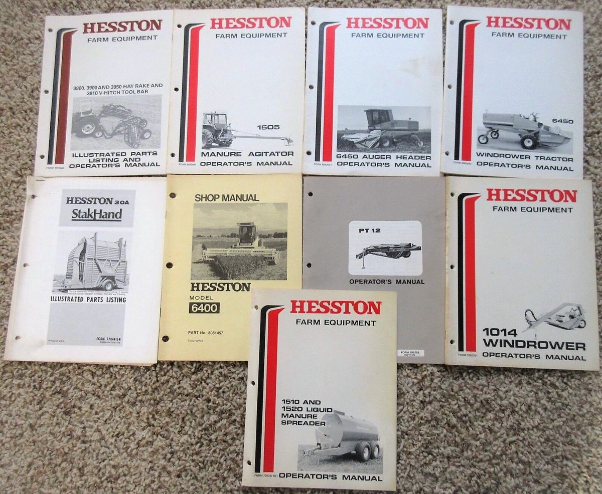 farmfinds62's tweet photo. LOT of Hesston Farm Operators manuals #FarmEquipment https://t.co/wHwxKQiPPM #eBay via
@eBay #farming #agtwitter #Farm #Manual #Manurespreader #hayrake #Manuals #Tractor #windrow #Implements #Shopmanual #Hesston #vintage #collector #ebay #agribusiness #ag #tractorparts #auger https://t.co/O80HCqJA9u
