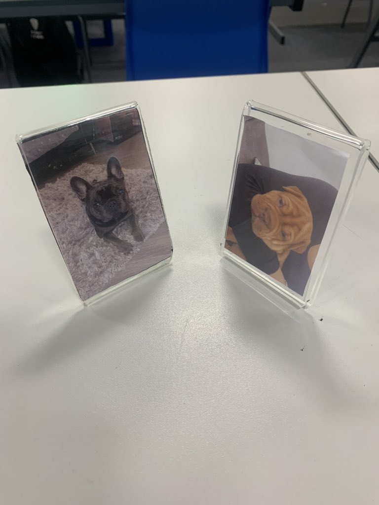 Some completed photo frames by S3 Design and Manufacture pupils 📸 @stpaulsdundee