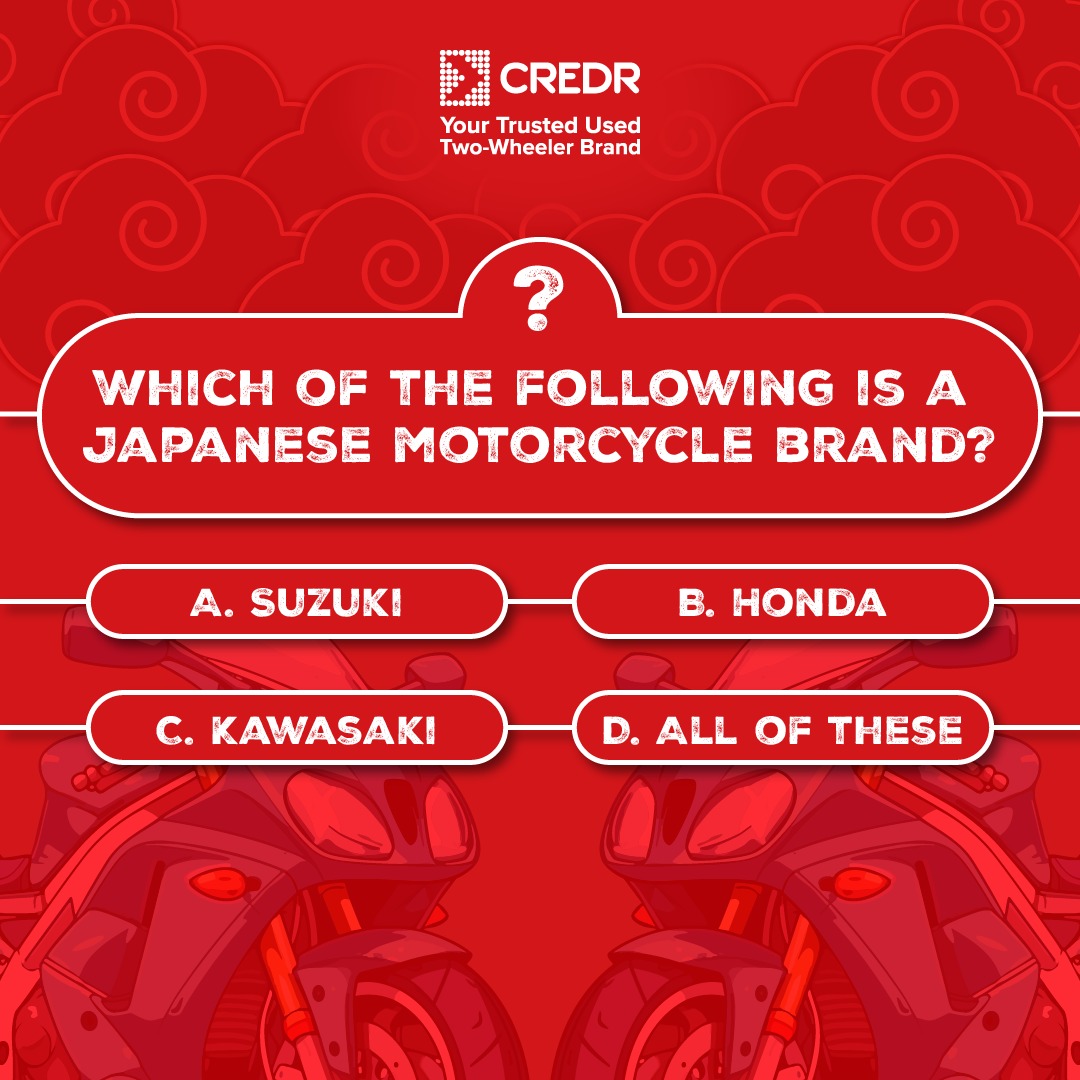 Comment below with your answer or take a guess.🤔
No judgement, just pure enjoyment!🏆

#MotorcycleQuiz #FunTrivia #CredR #scootering #funfacts #game #motorcycleenthusiast #fungame #knowledgecheck #funfacts #quiz #bikergroup #automobileindustry