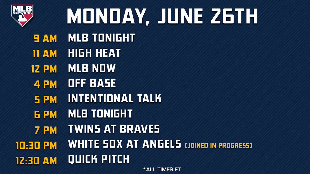 MLB Central returns from 🇬🇧 tomorrow!