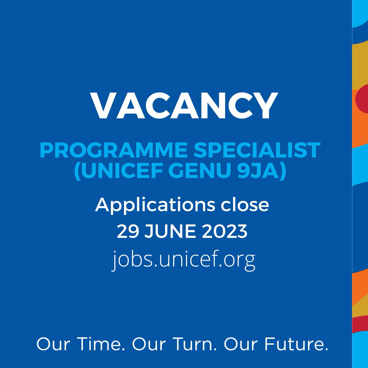 📣 JOB ALERT!

Generation Unlimited Nigeria is looking for someone who can:

✅ Manage the ongoing projects
✅ Collaborate with young people
✅ Foster public-private-youth partnerships

Sounds like you? Learn more & apply here: 🔗 uni.cf/3JwdIaw

#SkillsRightNow