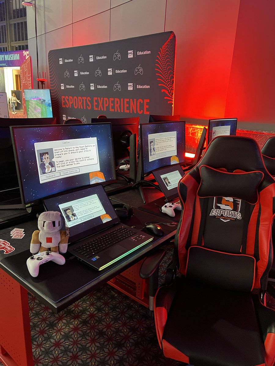 Day 2 is officially started at @ISTEofficial &amp; we’re kicking it off with some #MinecraftEDU speedruns with some great prizes #ISTELive23 #istelive