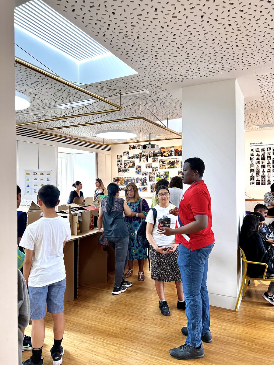 RIBALearning's tweet photo. We hosted an inspiring celebration event on Saturday recognising the amazing work by students of the @natsatclub in collaboration with @LSofARCH .The exhibition showcased work from the (Un)Building programme aiming to promote a number of important design skills for young people. https://t.co/arZYv9urrX