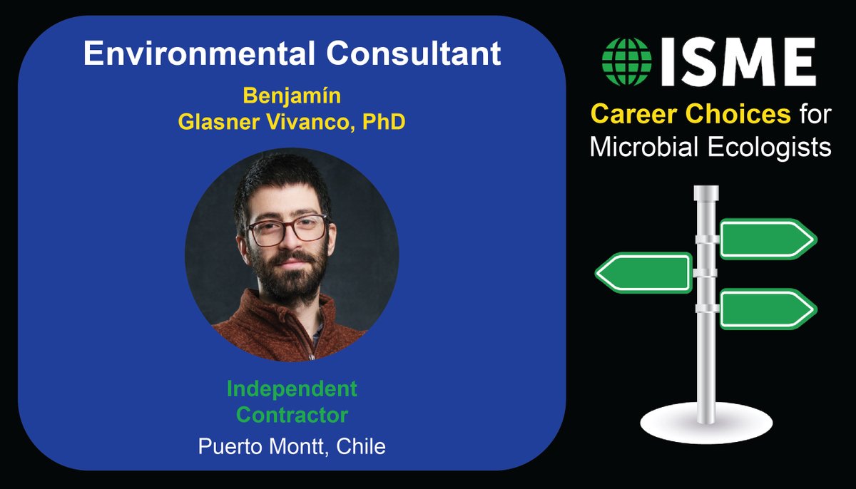 ISME - International Society for Microbial Ecology (@isme_microbes) on Twitter photo The ISME ECSC is excited to explore Career Options for Microbial Ecologists!
This month we are featuring an Environmental Consultant, Benjamรญn Glasner Vivanco (<a href="/BenGlasn/">Benjamin Glasner Vivanco</a>).
Read his full interview here: isme-microbes.org/isme-career-chโฆ.
(1/2) The ISME ECSC is excited to explore Career Options for Microbial Ecologists!
This month we are featuring an Environmental Consultant, Benjamรญn Glasner Vivanco (<a href="/BenGlasn/">Benjamin Glasner Vivanco</a>).
Read his full interview here: isme-microbes.org/isme-career-chโฆ.
(1/2)