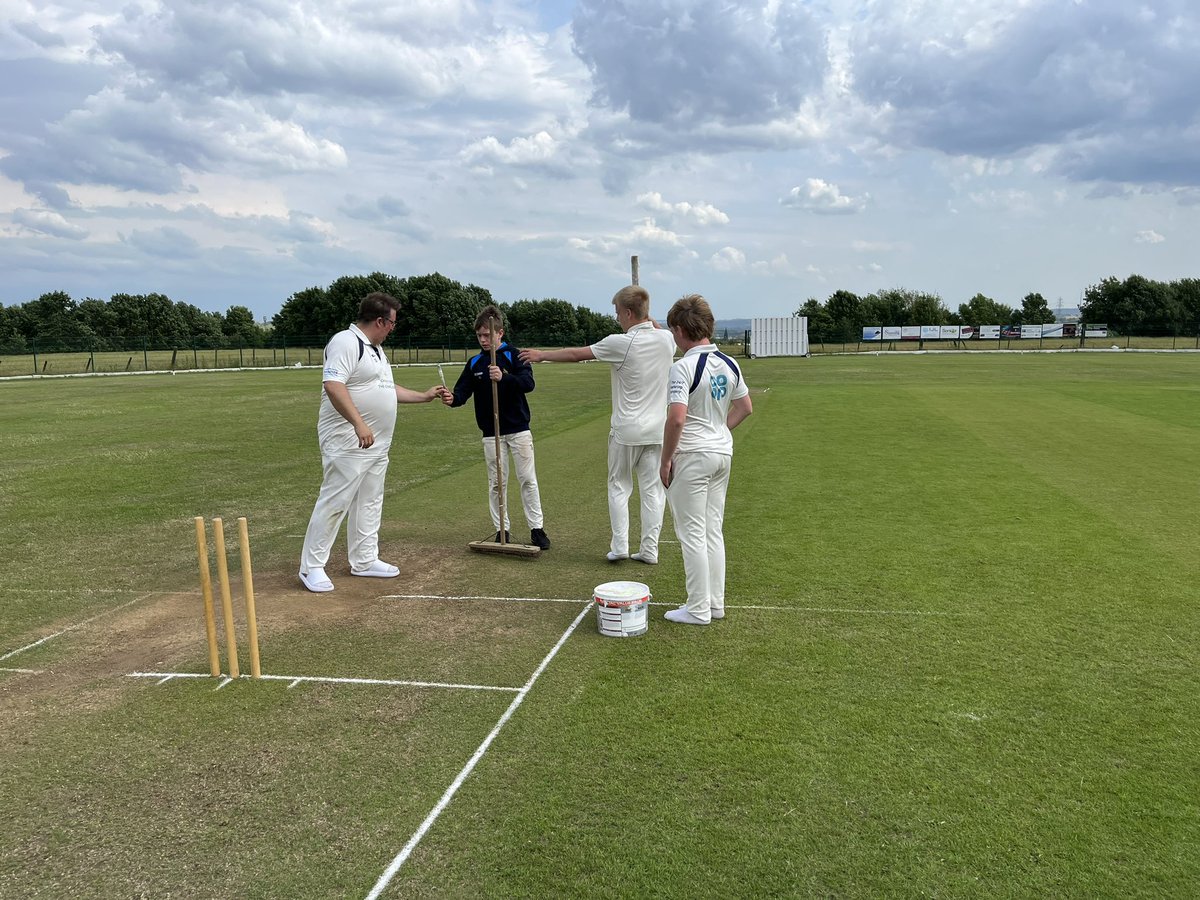 Teaching young players the right principles of cricket, both on and off the field. Yesterday, these 3 juniors were treated to a lesson in ground maintenance. “If you want to play senior cricket, you need to share some of the responsibilities” said Mr Smith!