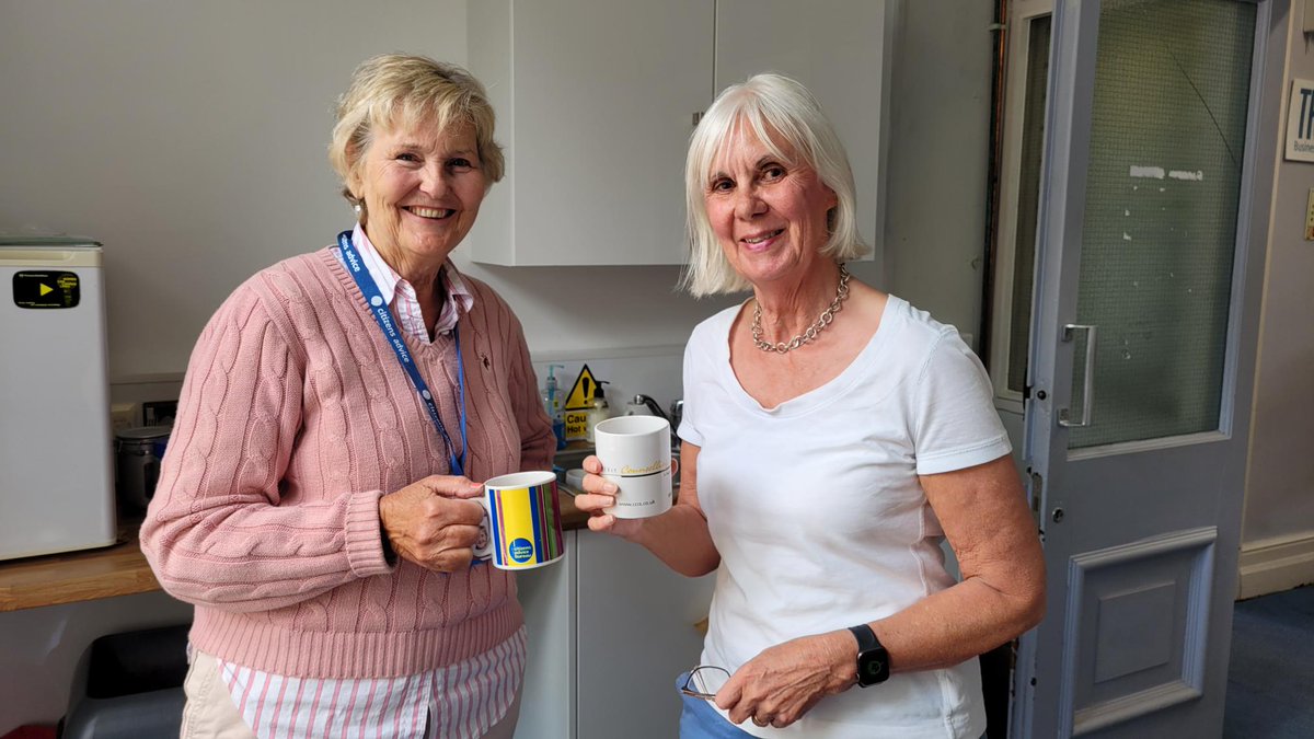 A busy day at our Truro office drop-in session this morning - we saw 12 people with issues from parking restrictions to homelessness. Our volunteer advisers, Christine and Terrye grab a well earned coffee break #WeAreCitizensAdvice @CitizensAdvice