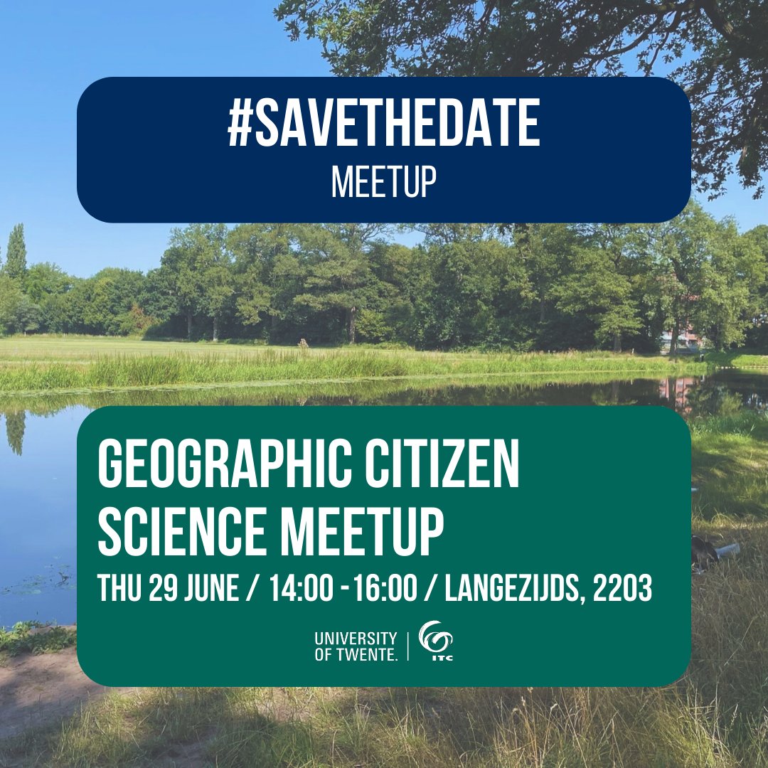 🌆 #SaveTheDate and join us for the Geographic Citizen Science Meetup to explore activities and research, network, share knowledge, and get inspiration for new ideas.  

🔗 Register via bit.ly/3JwGc3V
