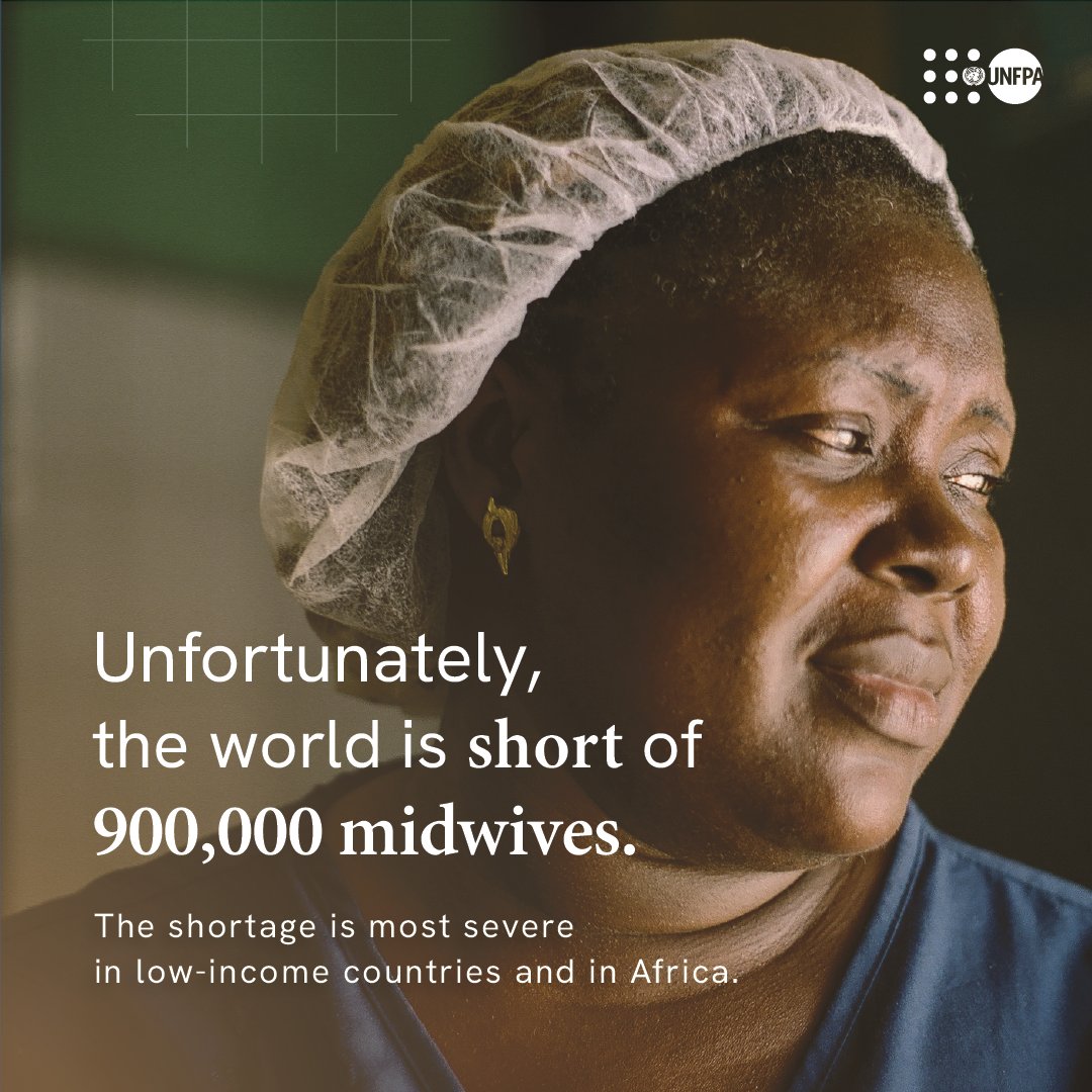 There is a global shortage of almost a million midwives, even though they could help avert roughly two thirds of maternal and newborn deaths. This is one investment the world cannot afford to miss: unf.pa/mid #MidwivesSaveLives