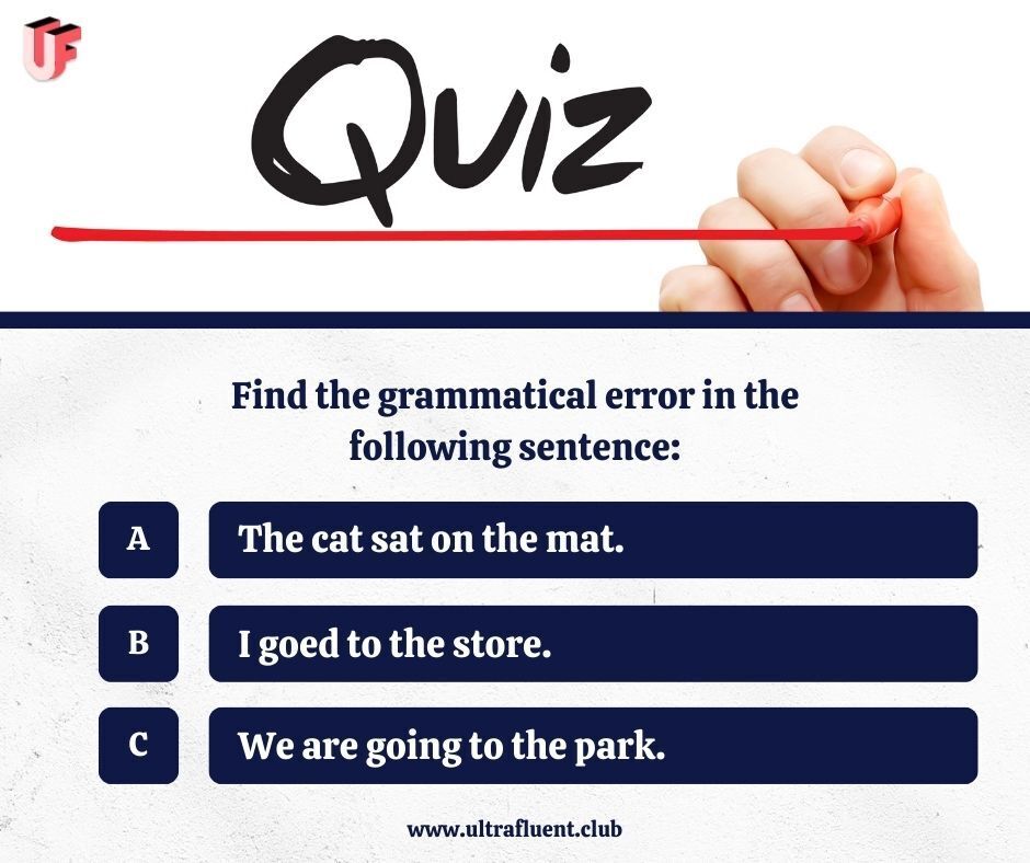 Quize - Find the grammatical error in the following sentence

#GrammarChallenge #Quize #language #band #englishlanguage #preparation #focus #visa #ieltslistening #likedvideo #ieltsexam #video #practice #exam #speaking #toefl #test #ielts #english #study #ieltsspeaking