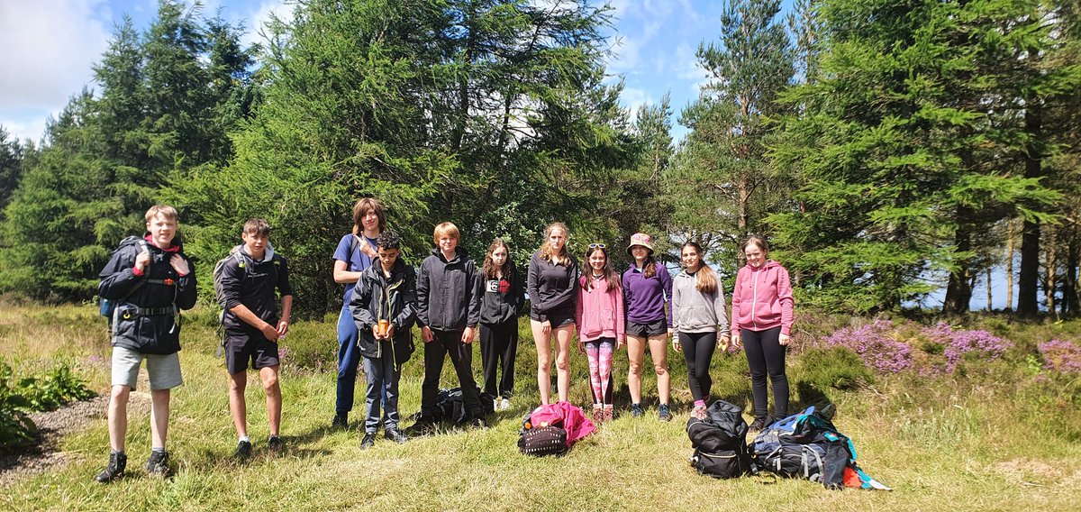 Great day up the Pentlands doing some training with Bronze DofE