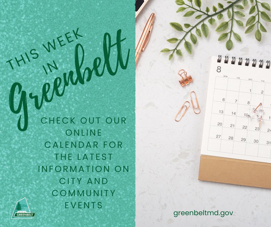 City of Greenbelt on Twitter "Check out our online calendar for the