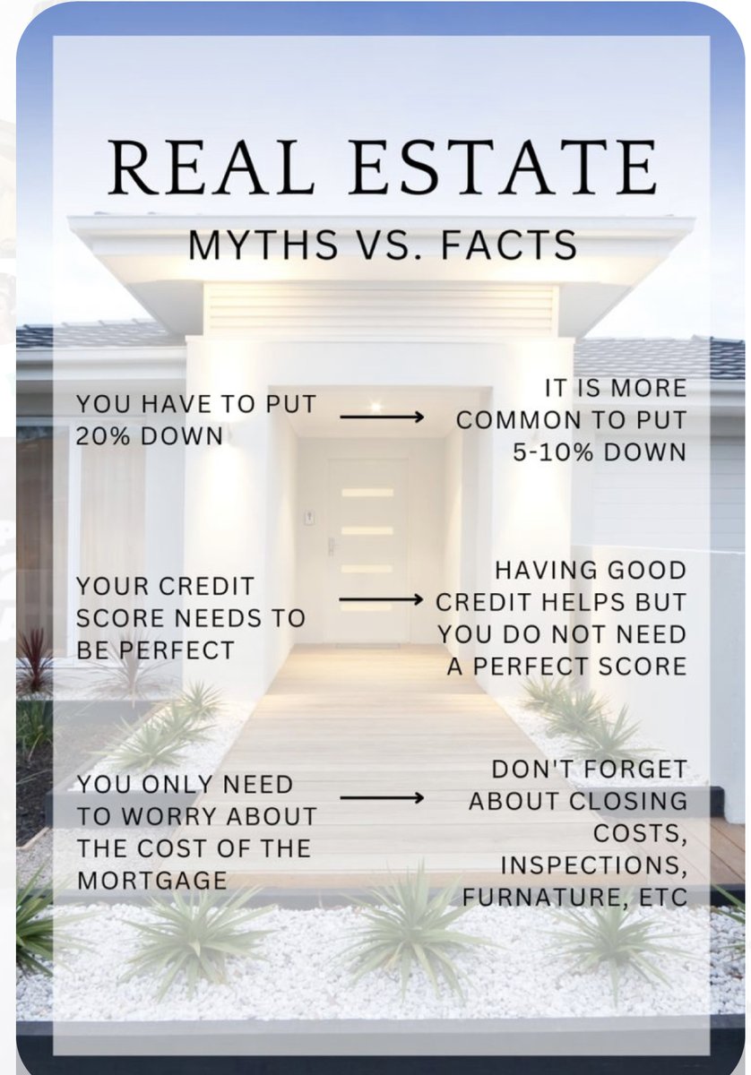 MYTHS VS FACTS🏡

#realestate, #realestatemarket, #ctrealestate, #kw, #kgre, #bestofzillow, #premieragent, #toprealestateteam, #whoyouworkwithmatters, #buying, #selling, #newhome