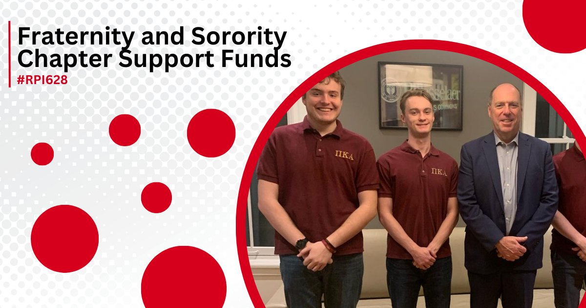On 2Rπ Day (June 28), consider donating to the Fraternity and Sorority Chapter Support Funds!

Learn more at givingday.rpi.edu/2rpi

#RPI628