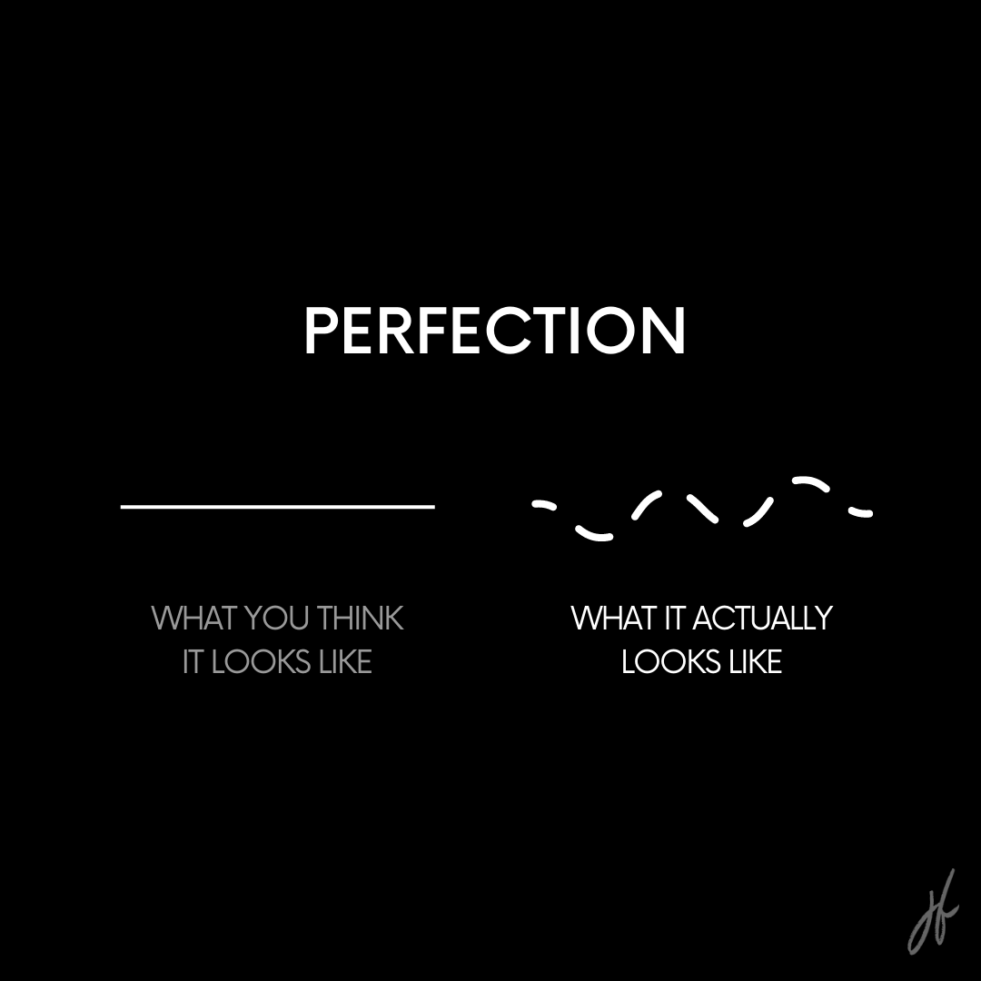 Perfection is not about flawless execution. It’s about accepting your flaws and overcoming them.
