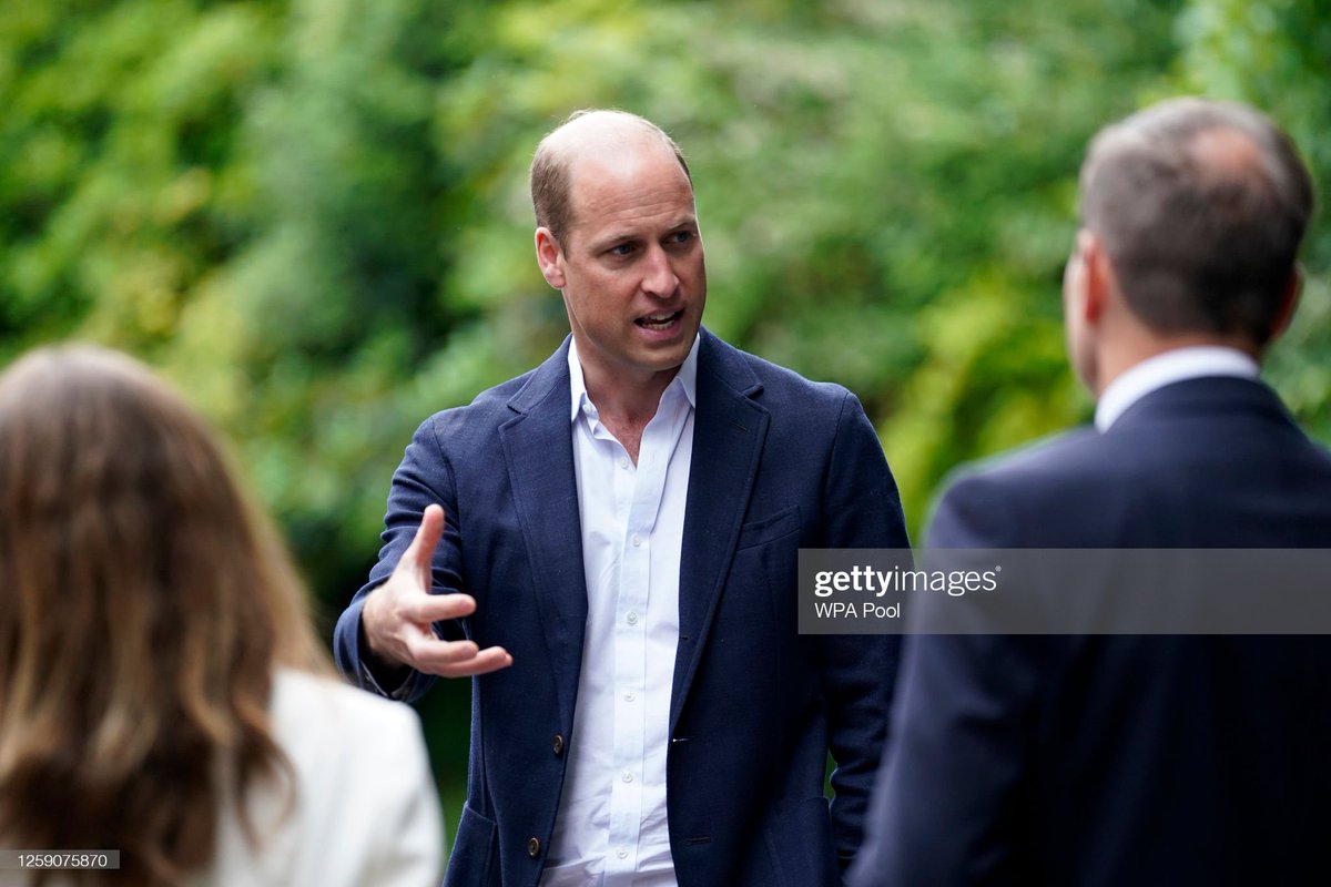 Prince William, The Prince of Wales talks to people during a visit to Faithworks Carpentry Workshop. 

#Homewards #ThankGodWilliamWasBornFirst