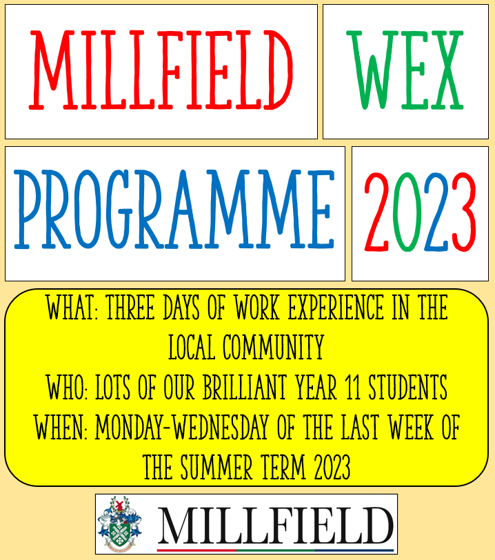 Millfield Futures (@millfieldfuture) on Twitter photo ⭐️We are so proud of all our Year 11 students who are out on work experience placements this week. We hope you all have a fantastic time and look forward to hearing how you got on in a few days!⭐️ <a href="/MillfieldSenior/">Millfield School</a> <a href="/MillfieldY10_11/">Millfield Years 10&11</a> ⭐️We are so proud of all our Year 11 students who are out on work experience placements this week. We hope you all have a fantastic time and look forward to hearing how you got on in a few days!⭐️ <a href="/MillfieldSenior/">Millfield School</a> <a href="/MillfieldY10_11/">Millfield Years 10&11</a>