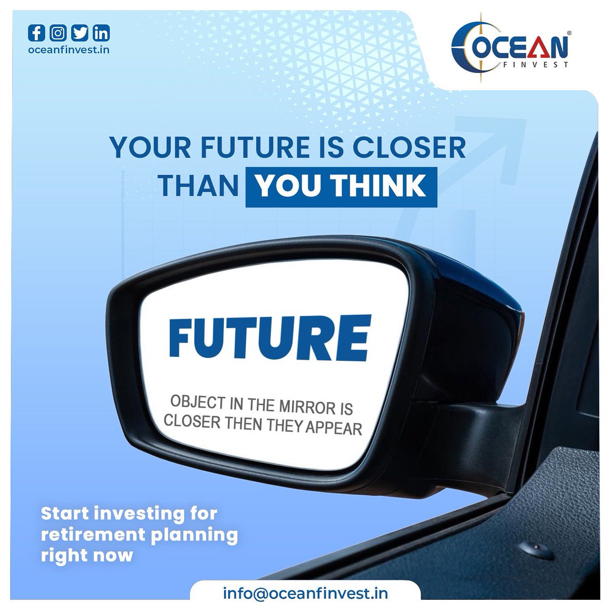 FinvestOcean's tweet image. Secure your future by investing in a retirement plan today. It&apos;s never too early or too late to start planning for a happy, stress-free life tomorrow.

Contact us : +91 90548 40177
.
.
.
.
#oceanfinvest #futurejourney #financeguide #finance #investmentconcepts #retirementpan
