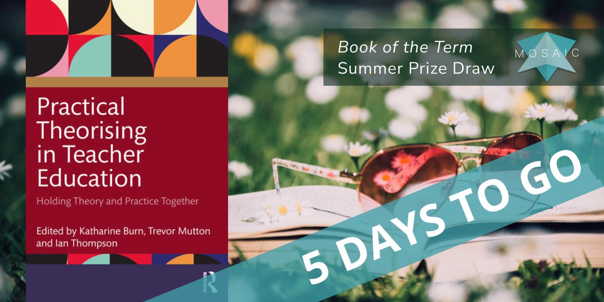 Rebeccaintled's tweet photo. 5 days to go to be in with a chance to win a copy! https://t.co/Vtao0LBHRy
Great book, 3 copies to win. #MosaicPrizeDraw #BookOfTheTerm #ITT #TeacherEducation https://t.co/GX2R9ZO17M