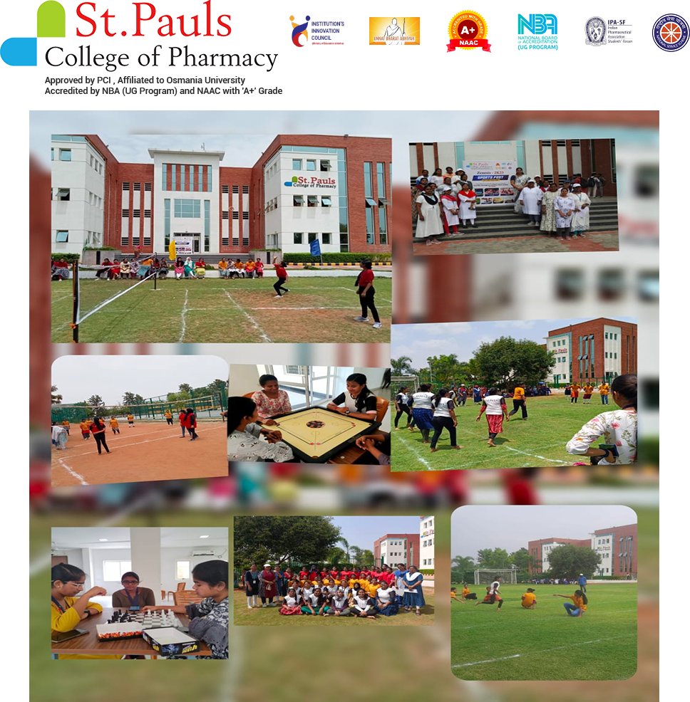 stpaulspharmacy's tweet photo. #StPaulsCollegeofPharmacy is grateful for one such celebration, The #WellnessWeak i.e., #Zenesis2K23 on 17th - 22nd Jun 2023. We wanted our students have calm and composed life and so an extraordinary #Competition of different indoor and outdoor games. 

#StPauls #SportsActivity https://t.co/daKFjMyUJs