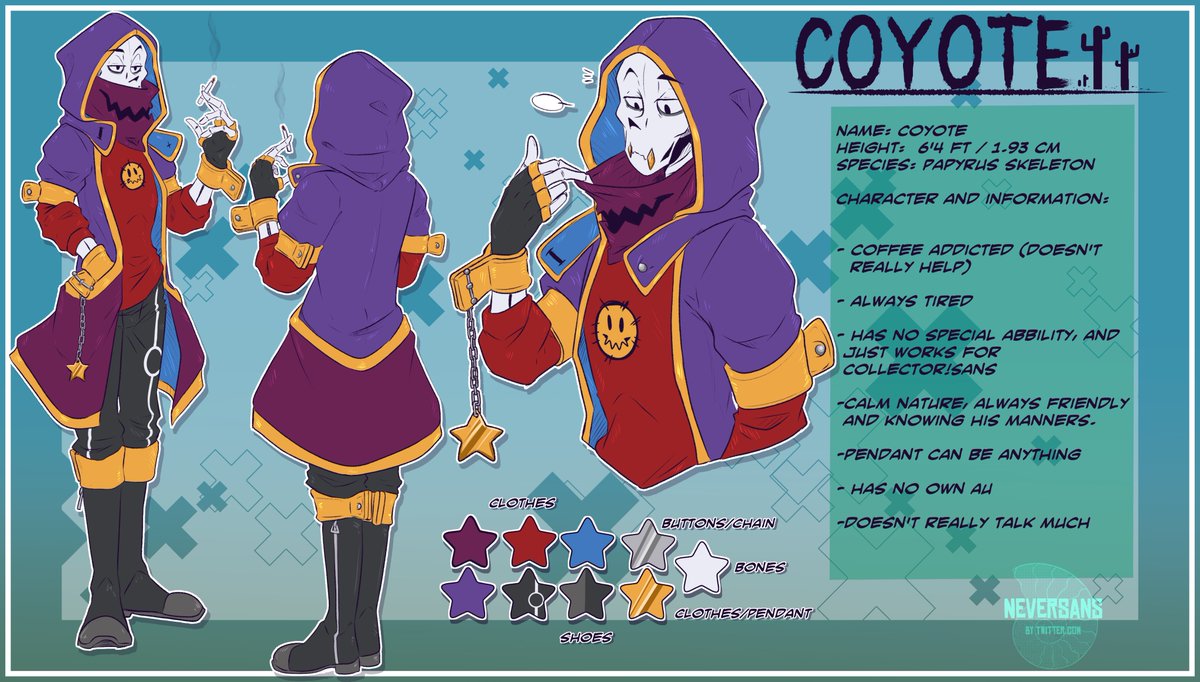 next ref sheet done, some of you knew allready Coyote, but now he looks even better! x3