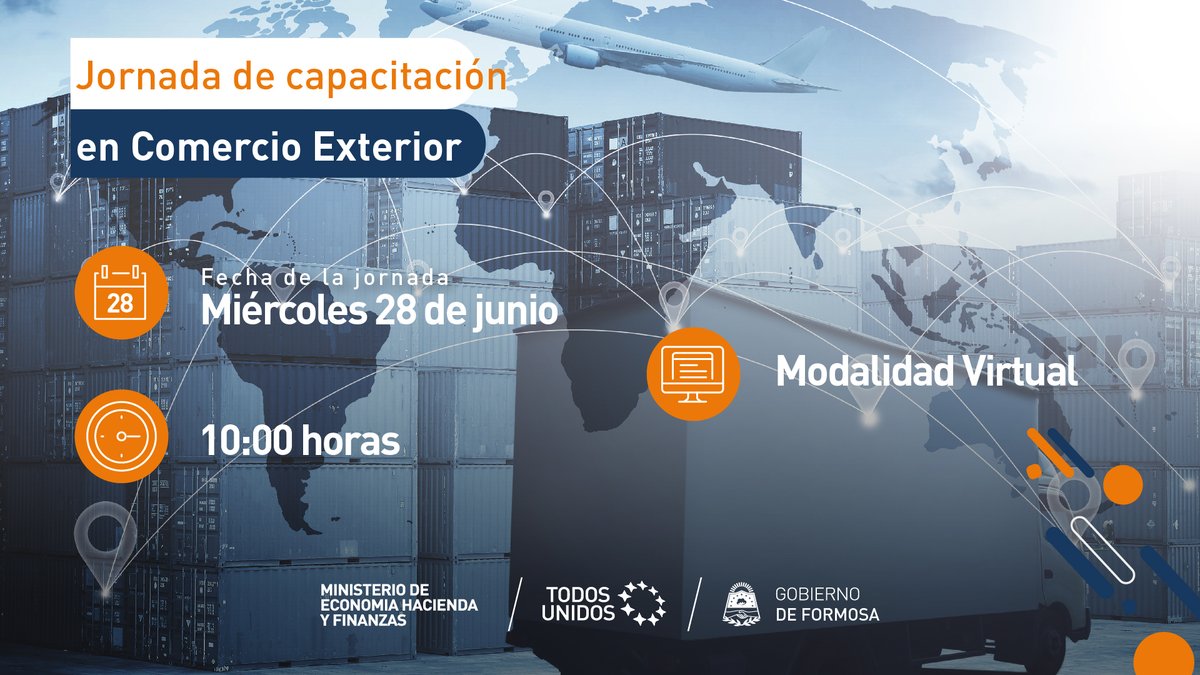 MinEcoFsa's tweet photo. 🧑💻La #DirecciónDeComercioyDesarrollo, en coordinación con la #RedVUCE invita a PyMEs, MiPyMEs, emprendedores, prestadores de servicios y público en general, a participar de la capacitación virtual de la herramienta #CIVUCE, la primera herramienta pública y gratuita que facilita el acceso a la información para la operatoria del comercio exterior.
> INSCRIPCIÓN👇
https://t.co/AiQzevXonO
#Formosa