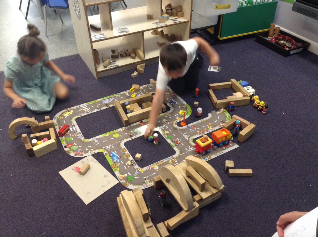 greenleasps's tweet photo. F2 are recalling all our knowledge of maps and our local area to make bus maps. We are bringing our maps to life by building them with our block play to help our lost bus feel at home #blockplay #puzzles #utw #maps #eyfs #lostbus https://t.co/SbecPgQclP