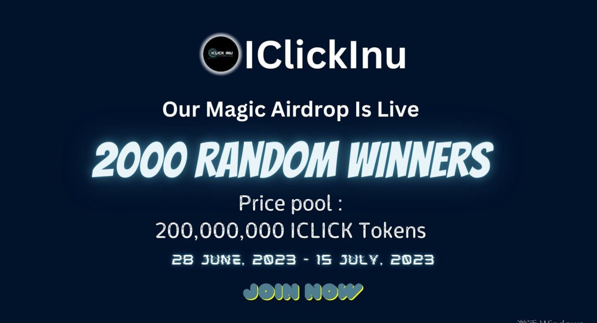 New #airdrop: IClick (Random 2000)
Reward: 80,000 ICLICK (~$8)
News: Audit
Distribution date: July 25th

🔗Airdrop Link: t.me/IClickAirdropB…