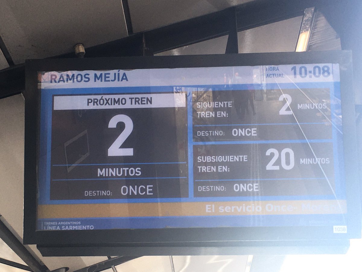 Hoy funciona sospechosamente bien el #trensarmiento #lineasarmiento