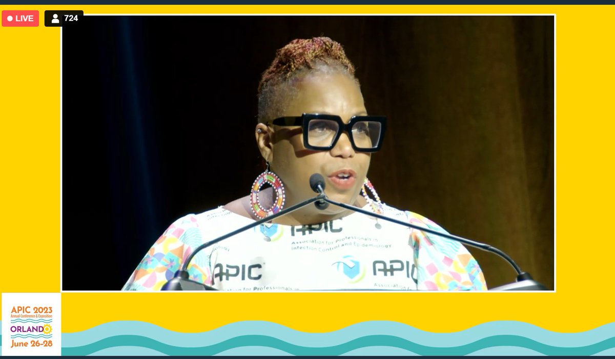 Yaaassss!  Loving this keynote by Dr. Bertice Berry.  #APIC2023 #virtualattendee #iamanIPyouarewelcome